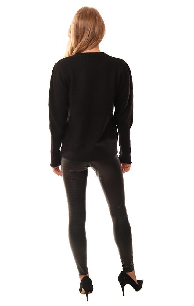 RD Style Sweaters Long Sleeve Black Pullover Soft Knit Sweater