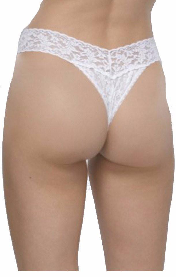 Hanky Panky Thongs Nude Lace Original Rise Thong - 3