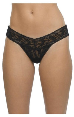 Hanky Panky Thongs Black Lace Low Rise Thong - 2