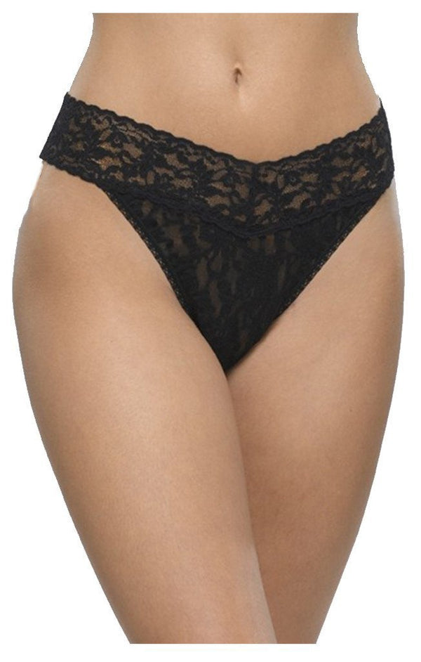 Hanky Panky Thongs Black Lace Original Rise Thong - 2