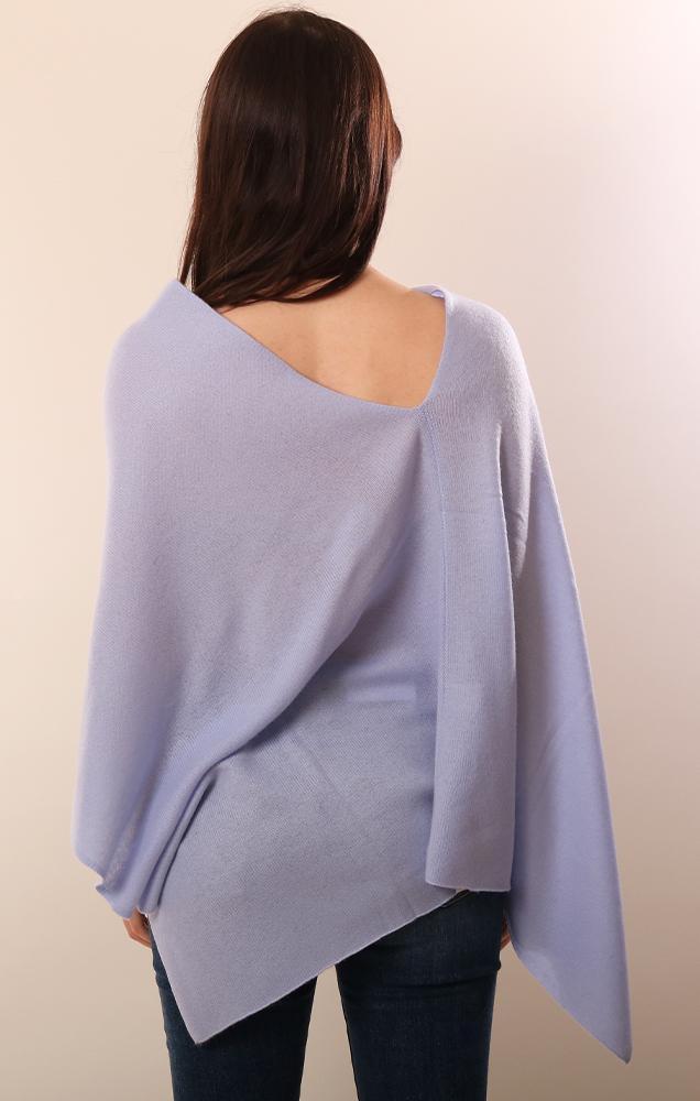 Cashmere Toppers Soft Layering Knit Light Blue Topper Knit 