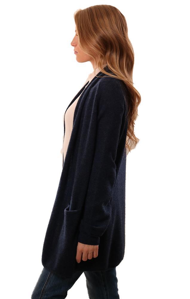 525 America Cardigans Cashmere Knit Navy Cardi Sweater