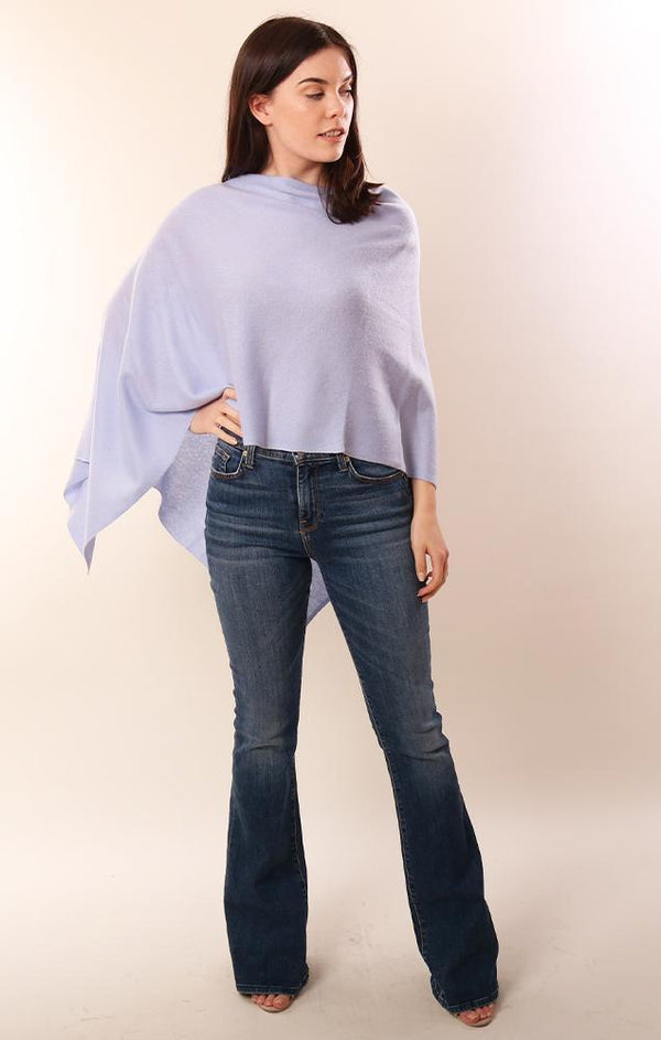 Cashmere Toppers Soft Layering Knit Light Blue topper