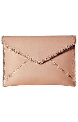 Rebecca Minkoff Handbags Leather Zip Edge Pink Clutch