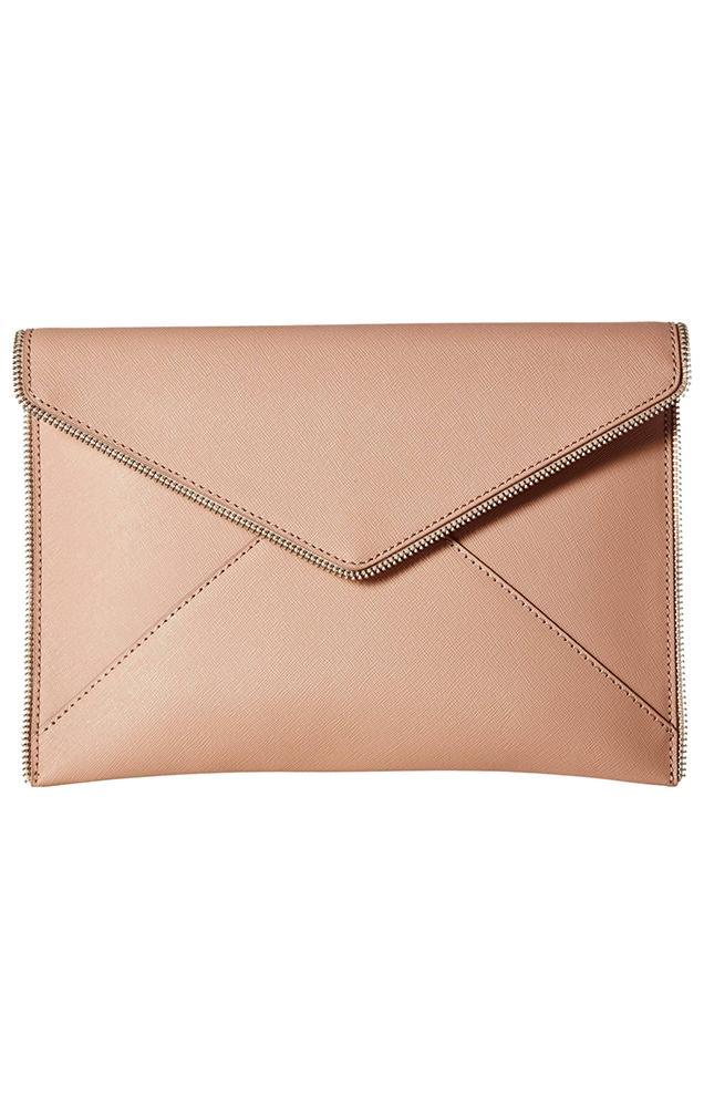 Rebecca Minkoff Handbags Leather Zip Edge Pink Clutch