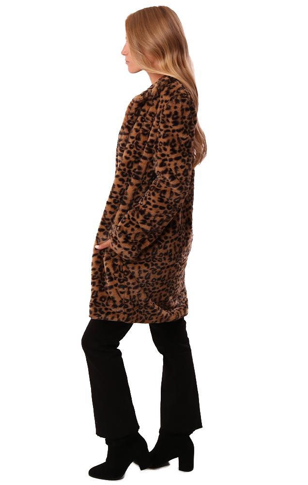 Central Park West Jackets Faux Fur Animal Printed Fall Jacket