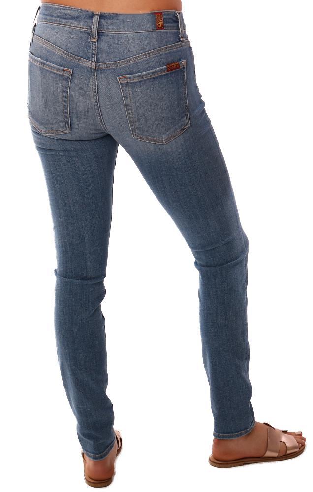 7 For All Mankind Denim Skinny Straight Leg Classic Jean