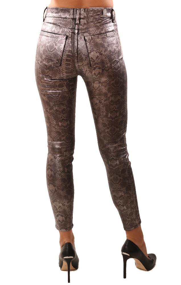 7 For All Mankind Jeans High Waisted Skinny Python Print Pant