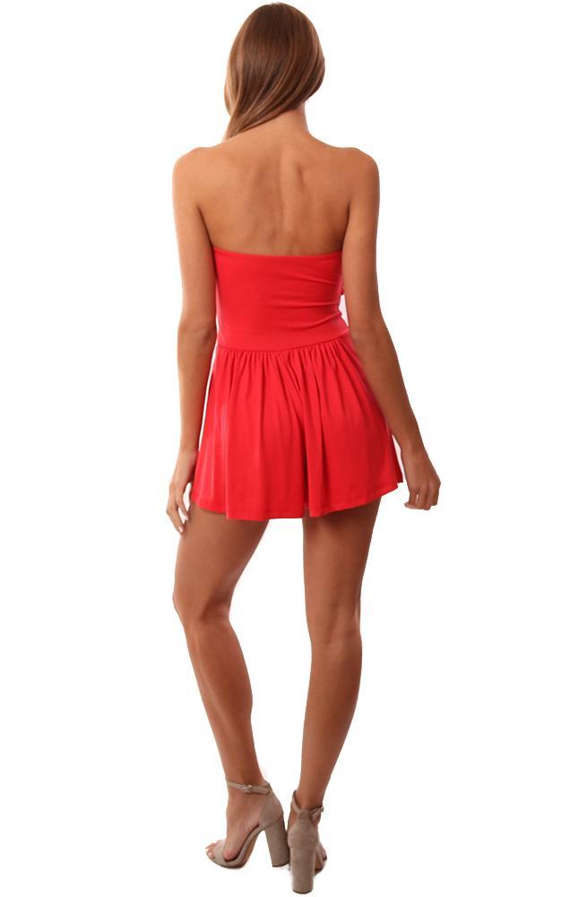 Susana Monaco Rompers Strapless Tie Front Party Chic Romper