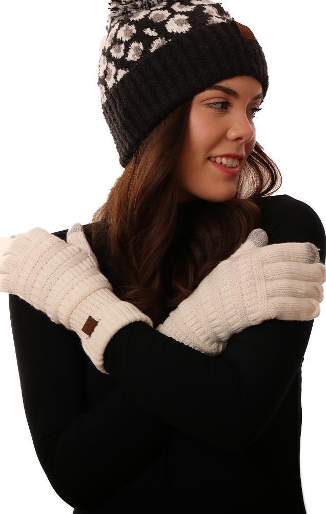 Gloves Smart Tip Warm Ivory wINTER GLOVE