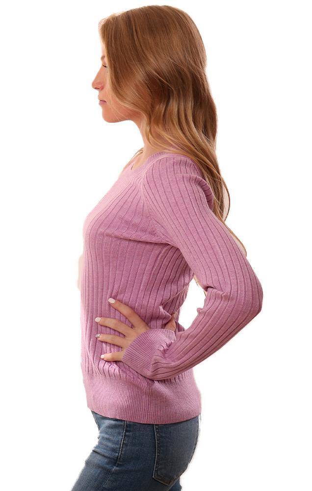 525 America Sweaters Ribbed Long Sleeve Crew Neck Sweater