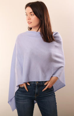 Cashmere Toppers Soft Layering Knit Light Blue Topper