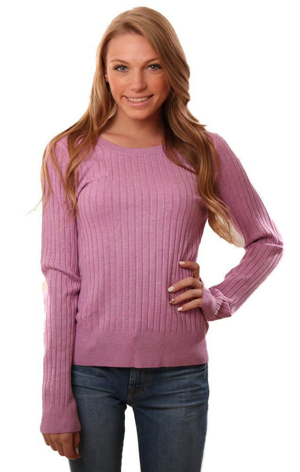 525 America Sweaters Ribbed Long Sleeve Crew Neck Top