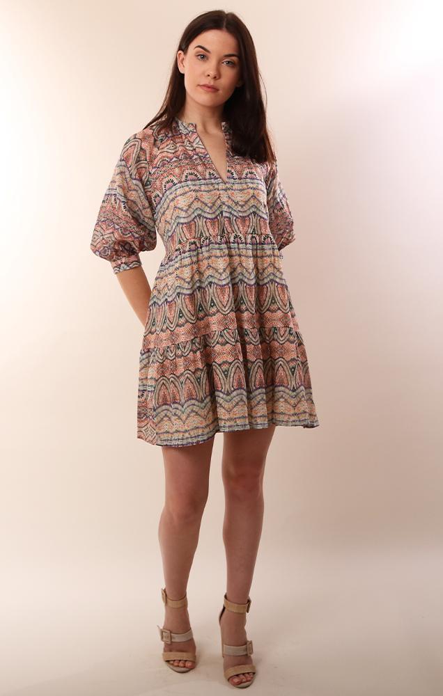 Amanda Uprichard Dresses Boho Printed Mini party Dress