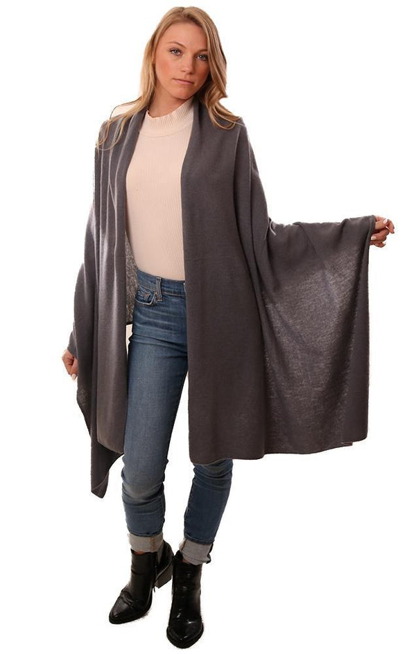 In Cashmere Shawls Long Light Grey Soft Holiday Scarf