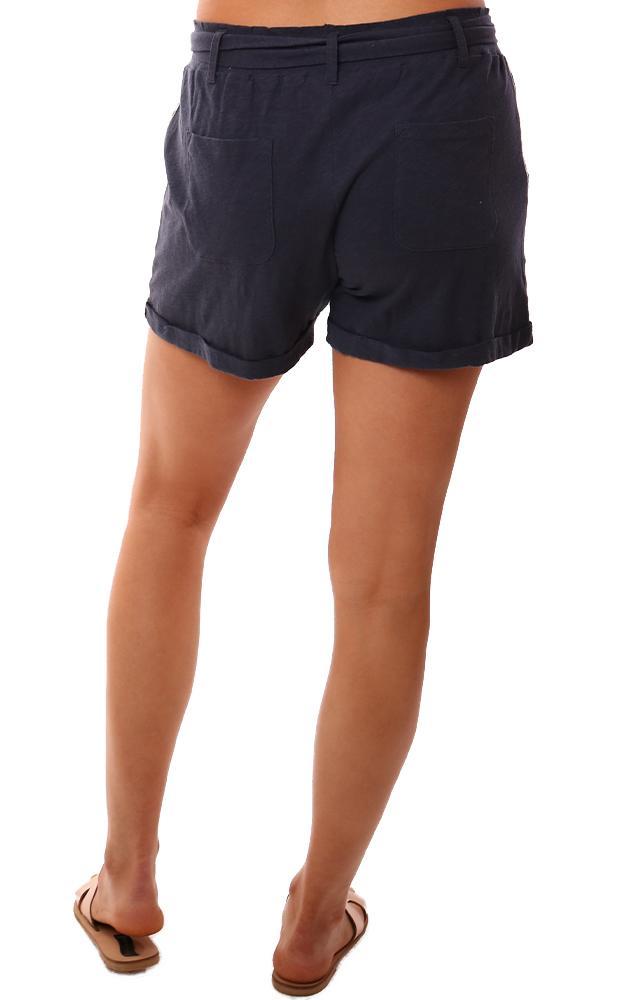 Grey State Shorts Drawstring Waist Side Stripe Soft Blue Summer Short Bottom