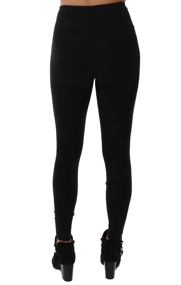 Lyssé Leggings Tight Ankle High Waist Black Cotton Comfy Soft Legging