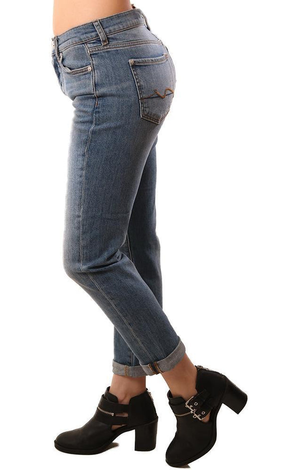 7 For All Mankind Josefina Denim Button Fly  Boyfriend Jeans