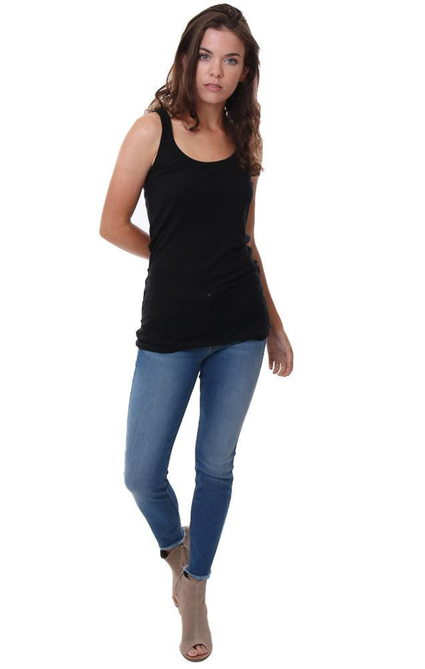 Michael Stars Tanks Lightweight Black Layering Relaxed Boyfriend Tank top