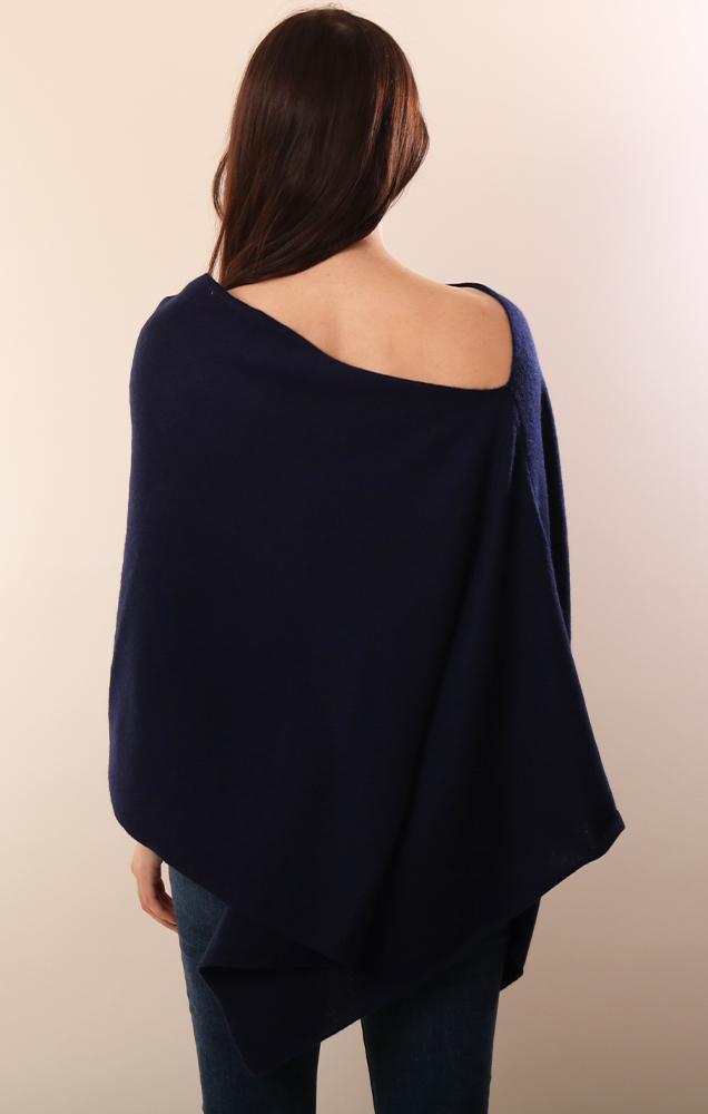 Cashmere Toppers Soft Layering Knit Navy cozy topper