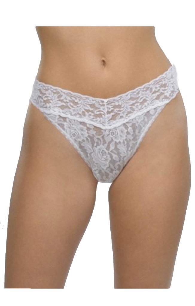 Hanky Panky Thongs White Lace Original Rise Thong - 2